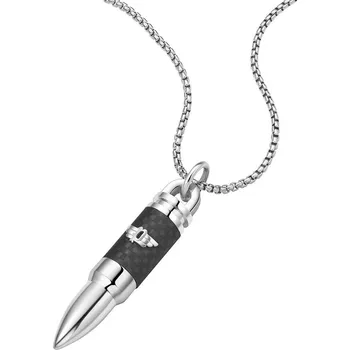 Náhrdelník ŠPERKY-NM, Police náhrdelník PEAGN0005604 Showpiece nábojnice Délka náhrdelníku: 70 cm