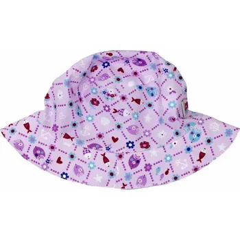 Klobouk Fantom Letní bavlněný klobouček - RŮŽOVÝ S RYBIČKAMI velikost: 50