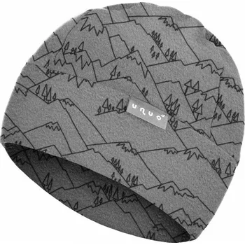 Čepice UNUO Dětská fleecová čepice Sport, hory