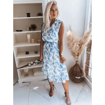 Dámské oblečení Dámské šaty DSTREET BALI BÍLOMODRÁ XS