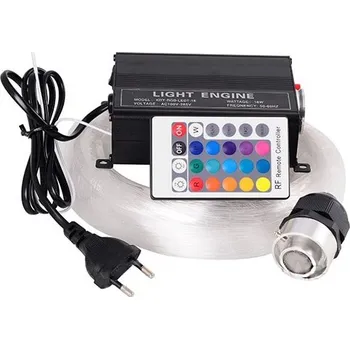 Dekorativní svítidlo Hvězdné nebe - Sada optických vodičů s LED zdrojem 16W RGBW, 3 průměry, 2 metry