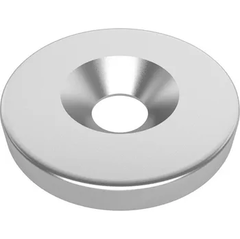 Dekorativní magnet Neodymový magnet s 5mm otvorem, ⌀20x3mm, N35