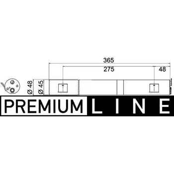Sušič klimatizace Sušárna, klimatizace MAHLE AD 286 000P