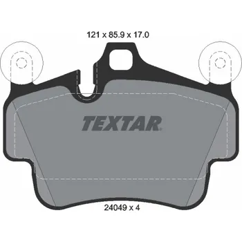 Brzdová destička Sada brzdových destiček, kotoučová brzda TEXTAR 2404901