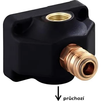 Vodovodní potrubí TECTITE Průchozí krabice pro rozvod vzduchu 2 x G1/2" - 1xRychlospojka