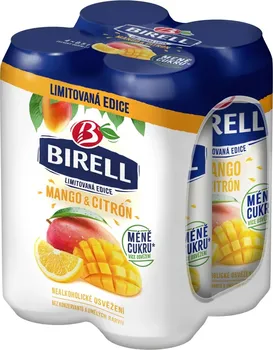 Pivo Birell Mango a citron 4x 0,5 l plech