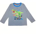 Chlapecké tričko dl.r. KUGO HC0710Q, šedé