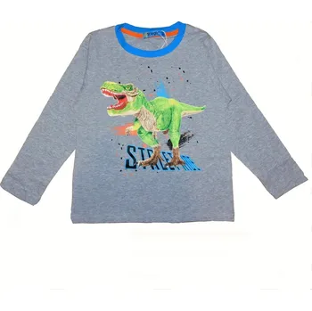 Chlapecké tričko dl.r. KUGO HC0710Q, šedé