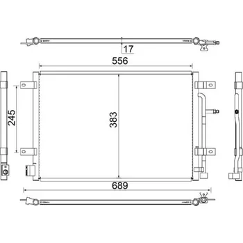 Výparník klimatizace Kondenzátor, klimatizace MAHLE AC 812 000S