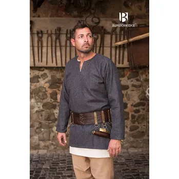 Karnevalový kostým imago Vlněná tunika Lodin - šedá, velikost L