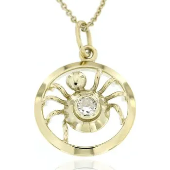 Přívěsek Zlatnictví U Kostela Přívěsek pro štěstí pavouček bílý 722530072