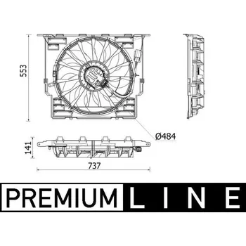 Auto-moto Větrák, chlazení motoru MAHLE CFF 543 000P