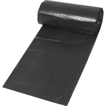 Jednorázové nádobí Sáček do koše HDPE 50x60cm, 30l, černý, role 50ks - 2000 ks