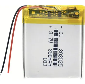 Li-Pol baterie 350mAh, 3.7V, 303035