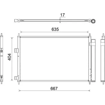 Výparník klimatizace Kondenzátor, klimatizace MAHLE AC 798 000S