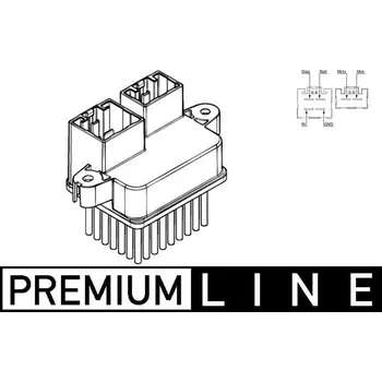 Autoelektrika Regulace, vnitřní ventilace MAHLE ABR 107 000P