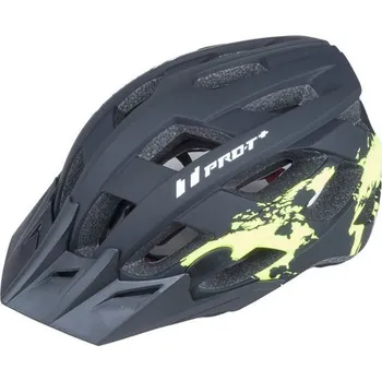 Cyklistická přilba Přilba PRO-T Plus Soria - černá-žlutá fluo matná, 55-58, M