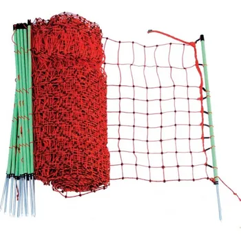 Elektrická síť pro králíky červená/zelená 65 cm x 50 m Ohradník Elektrická síť pro králíky červená/zelená 65 cm x 50 m