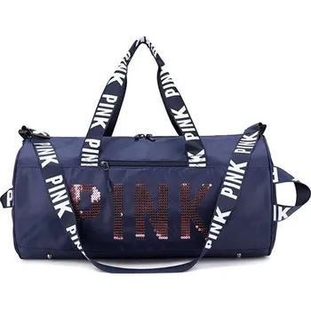 Cestovní taška Sportovní taška do posilovny na jógu PINK Modrá-růžová Lifestyle 97k-cube