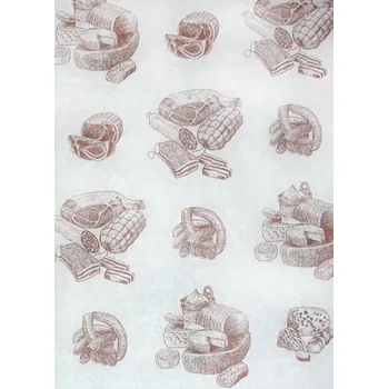 Balící papír Papír 35g KH PACK nepromastitelný 50x70cm, potisk uzenář, 10kg - 816 ks