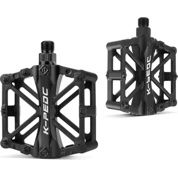Pedál na kolo K-PEDC KP-1021 univerzální hliníkové pedály na kolo, černá