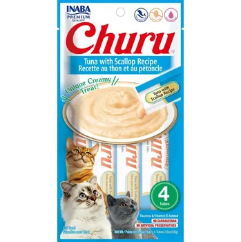 Krmivo pro kočku Churu Cat Tuna with Scallop 4 x 14 g