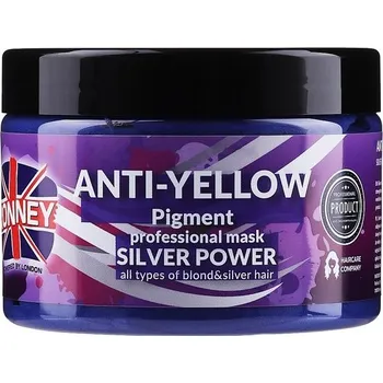 Vlasová regenerace Ronney Silver Power Mask - maska proti nežádoucímu žlutému nádechu 300 ml