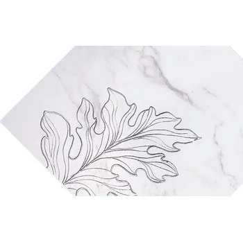 Obklad Rochelle fleur form dekor - obkládačka inzerto 14,8x22,5 bílá 6005554