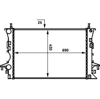 Chladič motoru Chladič, chlazení motoru MAHLE CR 459 000S
