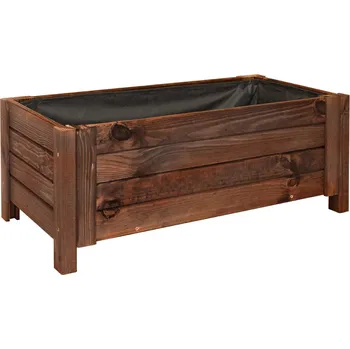 Truhlík Vingo Dřevěný truhlík na terasu hnědá