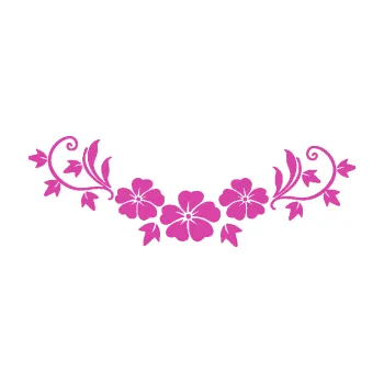 Samolepící dekorace Květina dekor 045 levá ibišky (16 - růžová) SAMOLEPKA NA AUTO, NÁLEPKA, FÓLIE, POLEP, TUNING, VLASTNÍ TEXT, TISK, AUTOSAMOLEPKY.cz, POLEPY, OBRÁZEK, LOGO, 3D STICKERS