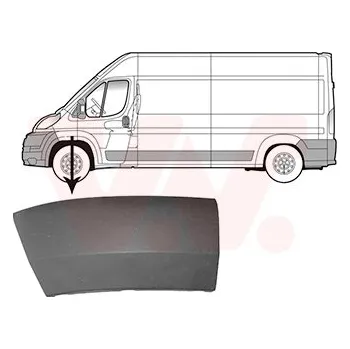 Blatník karosérie Ozdobná / ochranná lišta, blatník VAN WEZEL 1651523