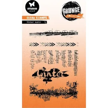 Dětské razítko Gelová razítka Studio Light Grunge (5 ks) – Vánoční hudba