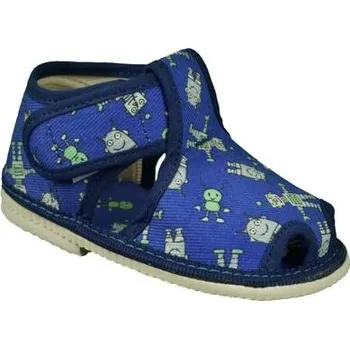 Dívčí bačkory obrázkové bačkory pro nejmenší 805-0 modré velikost 12