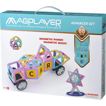 ostatní stavebnice MAGPLAYER řada produktové_číslo* Magplayer magnetická stavebnice 88 ks