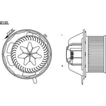 vnitřní ventilátor MAHLE AB 194 000S