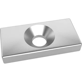 Dekorativní magnet Neodymový magnet s 4mm otvorem, 20x10x3mm, N35