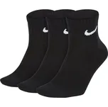 Kotníkové bavlněné ponožky Nike EVERYDAY LIGHTWEIGHT QUARTER (3 PAIRS) černé SX7677-010 - XL | UK 9,5 | US 12