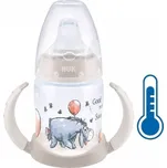 NUK FC lahvička na učení s kontrolou teploty DISNEY-Medvídek Pú,SI pítko - šedá