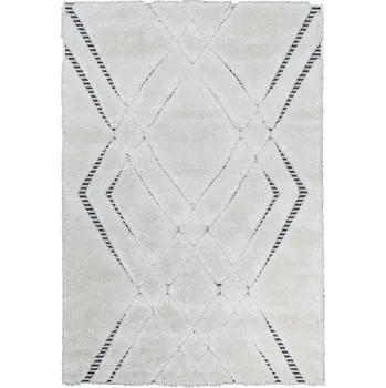 Koberec J-Line Kusový koberec Rangpur 65227 969 krémový-černý BARVA: Béžová, ROZMĚR: 80x150 cm