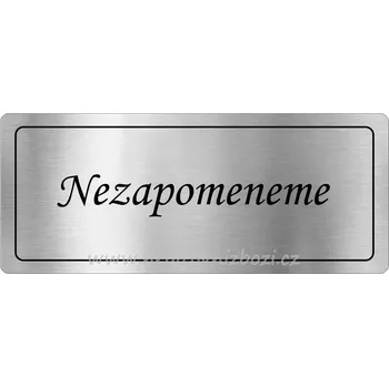 Smuteční dekorace Rytá cedulka na pomník 12 x 5 cm -1.