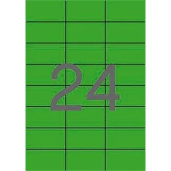 Samolepící etiketa Etiketa, 70 x 37mm, zelená, 2400ks/bal., APLI