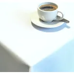 Teflonový ubrus 3018 bílá STANDARD kruh 150 cm