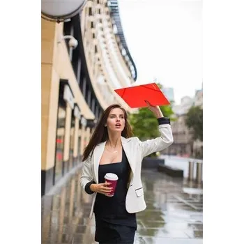 Archivační box Desky s gumičkou, červené, PP, 15 mm, A4, VICTORIA