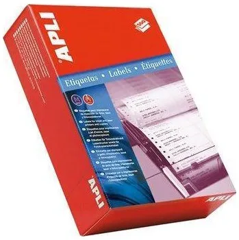 Samolepící etiketa Tabelační etiketa, dvouřadé, 88,9 x 36mm, 8000ks/bal., APLI