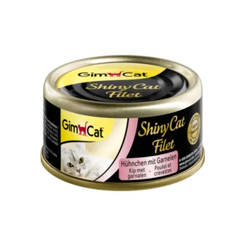 Krmivo pro kočku Gimcat shinyCat filet kuře a krevetou 70 g ve šťávě