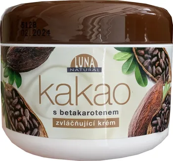 Tělový krém Luna Natural Kakao s betakarotenem zvláčňující krém 300 ml