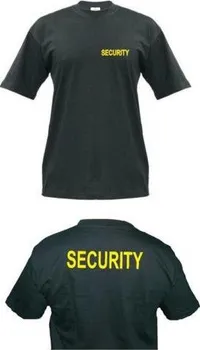 Pánské tričko DIVJA Security černé/žluté