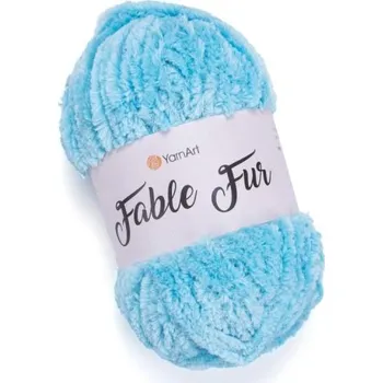 Galanterie YarnArt Fable Fur 975 - tyrkysová