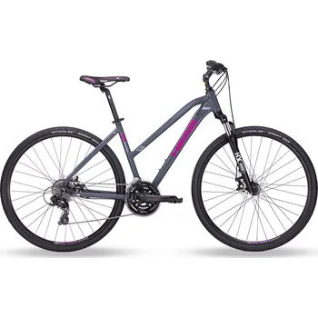 Horské kolo Crossové kolo Head I-PEAK I Women grey matt/pink Velikost rámu: 46cm